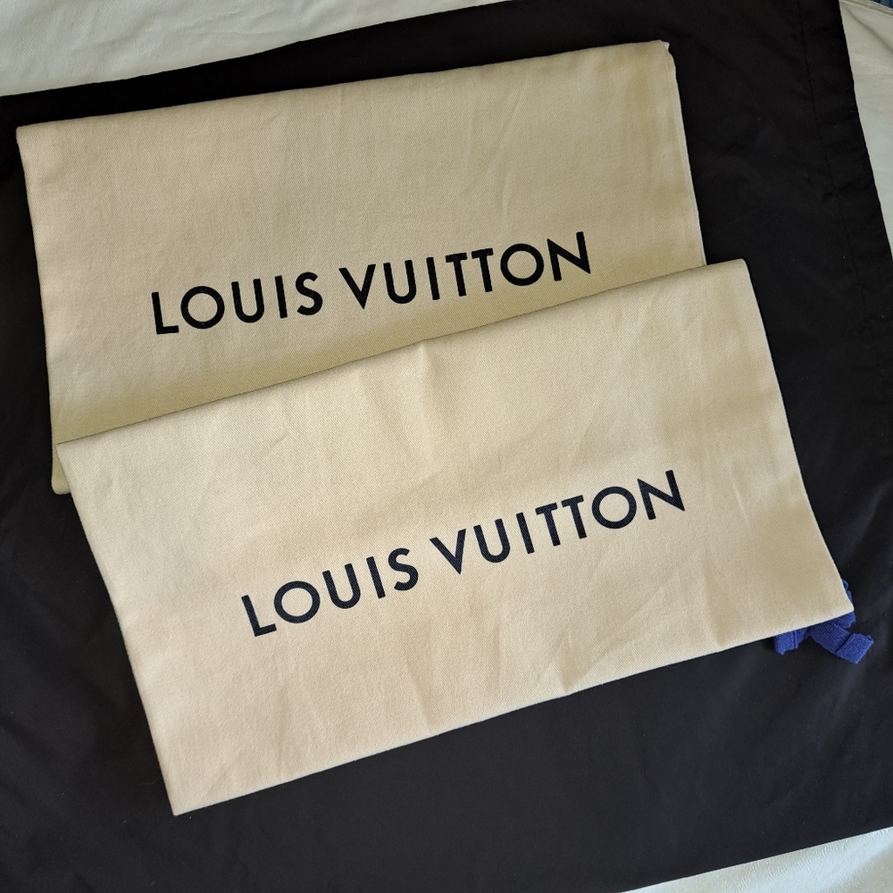 Pair of large Louis Vuitton Dust Bags